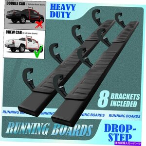 Nerf Bar Fit 2019-2022 Silverado/Sierra 6 ランニングボードクルーキャブサイドステップNERF BAR BLK FIT 2019-2022 Silverado/Sierra