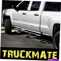 Nerf Bar 07-18 GMC SIERRA FIT DOUBLE /EXTRING CAB RANSIN BOARD NERF BAR STEPボードブラック 07-18 GMC Sierra fit Double /Extend Ca_画像3