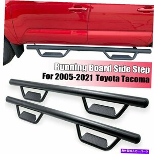 Nerf Bar 05-22トヨタタコマダブル/クルーキャブ3 ランニングボードサイドステップナーフバーフープ For 05-22 Toyota Tacoma Double/Cre