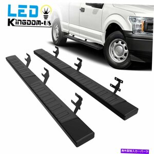 Nerf Bar 15-22フォードF-150/17-22 F-2550スーパーキャブ6 ランニングボードnerfバーサイドステップ for 15-22 Ford F-150/17-22 F-250