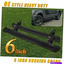 Nerf Bar 6 for 09-14 FORD F150 SUPER/EXT CABサイドステップランニングボードNERFバーvグレー 6 For 09-14 Ford F150 Super/Ext Cab S_画像3