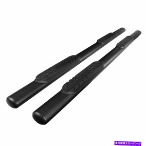 Nerf Bar ジープラングラーJL 4 ブラックS/Sオーバル4DRサイドステップバーNERFランニングボード2PC For Jeep Wrangler JL 4 Black S/S