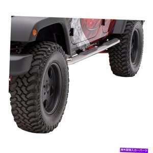 Nerf Bar ジープラングラー4ドアミラー仕上げステンレススチール3 ラウンドナーフバー2007-2016 JEEP WRANGLER 4 doors MIRROR FINISH ST