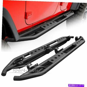 Nerf Bar 2xサイドステップナーフバーランニングボードガード07-18ジープラングラーJK 4ドア 2x Side Step Nerf Bar Running Board Guards