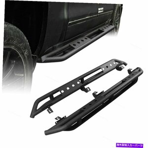 Nerf Bar ランニングボードは07-18ジープラングラーJK 4 DRアーマーサイドステップネルフバーブラック Running Boards Fits 07-18 Jeep Wr