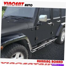 Nerf Bar ジープラングラーJL 4ドア2018-2022ランニングボード6インチサイドステップnerfバー For JEEP WRANGLER JL 4 DOOR 2018-2022 Run_画像3