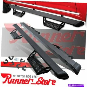 Nerf Bar 2007-2021トヨタツンドラダブルキャブ3 ランニングボードネルフバーフープバーブラック For 2007-2021 Toyota Tundra Double Ca