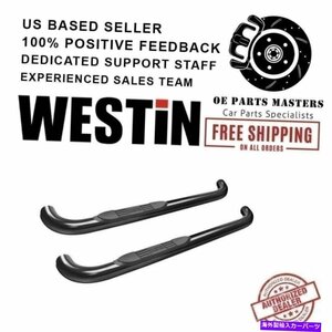 Nerf Bar ウェスティン3 10-18ラム用ブラックパウダーコーティング1500,2500 eシリーズラウンドナーフバー Westin 3Black Powder Coated