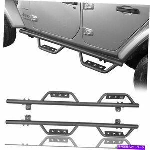 Nerf Bar ジープランガーラングラーのサイドステップナーフバーJL 2018-2022 4DR Non-Slip Running Boards Side Step Nerf Bars For Jeep