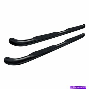 Nerf Bar シボレーシルバラード3500 HD 07-19牡羊座3 キャブの長さブラックラウンドサイドバー For Chevy Silverado 3500 HD 07-19 Aries