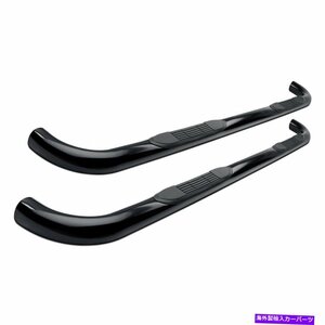 Nerf Bar ダッジニトロ2007-2011スチールクラフト221920 3 ブラックラウンドサイドバー For Dodge Nitro 2007-2011 SteelCraft 221920 3