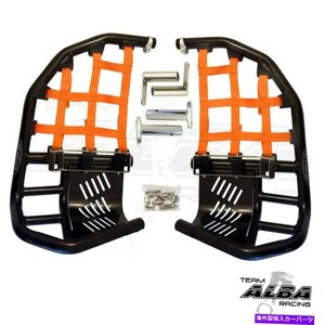 Nerf Bar TRX 400EX 400X NERF BARS PRE PEG HEEL GOARDS ALBA RACING BLK ORANGE 211 T7 BO TRX 400EX 400X Nerf Bars Pro Peg Heel Guar