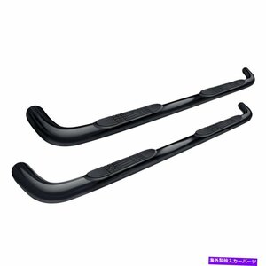 Nerf Bar Ford F-150 15-22 Tuff-Bar 3 Cab Length Black Round Bent Tube Step Bars For Ford F-150 15-22 Tuff-Bar 3 Cab Length Blac