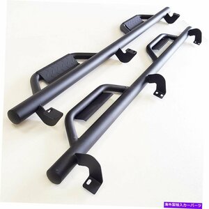 Nerf Bar 05-18のトヨタタコマクルーキャブドロップステップフープチューブテクスチャサイドステップnerfバー For 05-18 Toyota Tacoma Cr