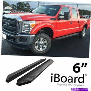 Nerf Bar IBOARDブラックランニングボードスタイルフィット99-16 FORD F250 F350 SuperDuty Crew Cab iBoard Black Running Boards Style