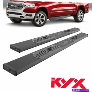 Nerf Bar Kyx 6 サイドステップNERFバー2019 2020 2021 2022 Dodge Ram 1500 Crew Cab New KYX 6 Side Step Nerf Bar For 2019 2020 202