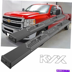 Nerf Bar Kyx 6 for 2007-2018 Chevy Silverado 1500クルーキャブランニングボードNERFバーサイド KYX 6 for 2007-2018 Chevy Silverado