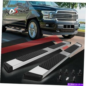 Nerf Bar 5.5 19-22 RAM 1500クルーキャブ用のステンレスフラットランニングボードサイドステップナーフバー 5.5 Stainless Flat Runnin