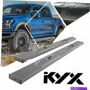 Nerf Bar 6 NERFバーサイドステップ2009-2018 Dodge Ram 1500クアッドキャブのボードを実行している 6 Nerf Bars Side Steps Running B