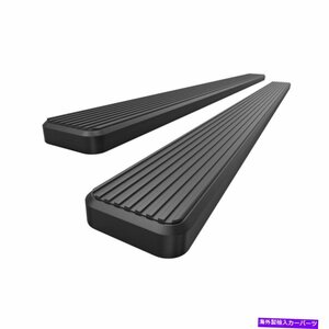 Nerf Bar 6 ブラックEBOARDランニングボードフィットシボレーシルバラード/GMCシエラクルーキャブ01-13 6 Black eBoard Running Boards