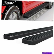 Nerf Bar 4 ブラックEBOARDランニングボードフィットFORD F150スーパーキャブ / 17-18 F250 15-18 4 Black eBoard Running Boards Fit F_画像2