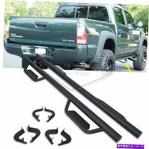 Nerf Bar 2005-22トヨタタコマダブル/クルーキャブ3ランニングバーサイドステップボードnerf For 2005-22 Toyota Tacoma Double/Crew Cab