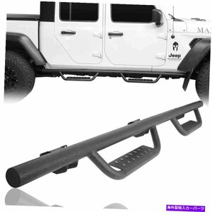 Nerf Bar ジープグラディエーターJT 2020-2022のためのくぼんだランニングボードサイドステップナーフバー Hollowed-Out Running Boards S