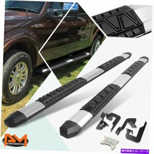 Nerf Bar 04-14フォードF150 4-DRクルーキャブアルミニウム5 サイドステップナーフバーランニングボード For 04-14 Ford F150 4-Dr Crew