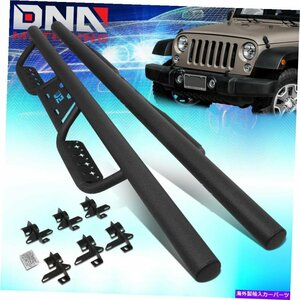 Nerf Bar 2007-2018のJ2ジープラングラーJK 4-DR 3 ODドロップステップナーフバーランニングボード J2 For 2007-2018 Jeep Wrangler JK 4