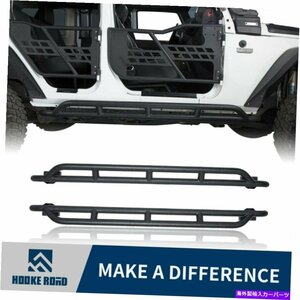 Nerf Bar フックロードランニングボードサイドステップナーフバーロッカージープラングラーJK 07-18 Hooke Road Running Board Side Step