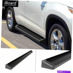 Nerf Bar サテンブラック6 iboardサイドステップナーフバーフィット14-19トヨタハイランダー Satin Black 6 iBoard Side Step Nerf Bar