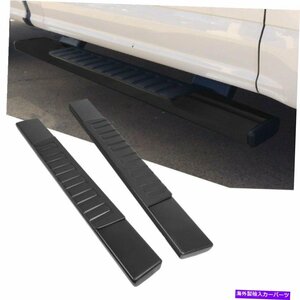 Nerf Bar 56 スクエアブラックナーフバーランニングボードバー63056用05-21タコマ標準キャブ 56 Square Black Nerf Bar Running Board B