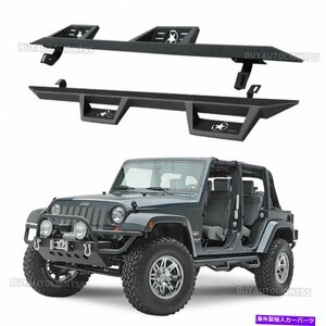 Nerf Bar 2007-2018のジープラングラーJK 4ドアフープサイドステップナーフバーランニングボード for 2007-2018 Jeep Wrangler JK 4-Door