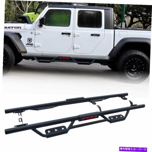 Nerf Bar ランニングボードNERFバーサイドステップフィット2020-2022ジープグラディエーターJT（ペア） Running Boards Nerf Bars Side St