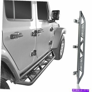 Nerf Bar ジープラングラーJL 2018-2022 4ドアのためのボードnerfバーを実行している管状サイドステップ Tubular Side Step Running Board