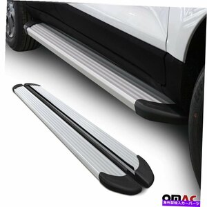 Nerf Bar Buick Encore 2020-2022サイドステップALU用のランニングボードNERFバー。シルバー2pcs Running Boards Nerf Bars For Buick Enc