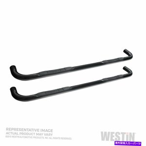 Nerf Bar ウェスティン23-4125 Eシリーズ3ラウンドナーフステップバー Westin 23-4125 E-Series 3 Round Nerf Step Bars