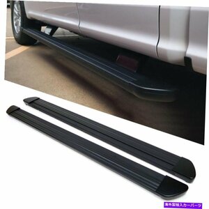 Nerf Bar 87 ブラックナーフバーランニングボードステップ21087 for 99-16フォードF250 F350 SDクルーキャブ 87 Black Nerf Bar Running