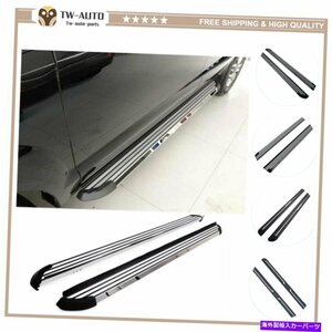 Nerf Bar 2PCS固定ランニングボードサイドステップペダルnerfバーフィットフォードエッジ2015-2020 2Pcs Fixed Running Boards Side Step