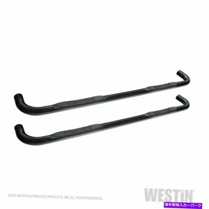 Nerf Bar ウェスティン23-4135 Eシリーズ3ラウンドナーフステップバー Westin 23-4135 E-Series 3 Round Nerf Step Bars