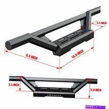 Nerf Bar IARMORステンレススチールドロップアーマーフィット15-22シボレーコロラドGMCキャニオンクルーキャブ iArmor Stainless Steel Dr_画像3