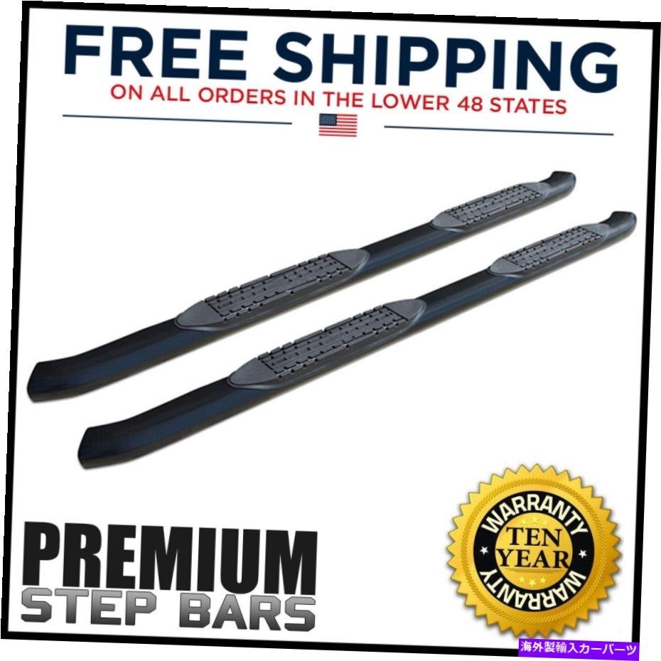 Nerf Bar 5インサイドステップNERFバープレミアムブラック新しいボディ2019-22 RAM 1500クルーキャブ 5in Side Steps Nerf Bars Premium B