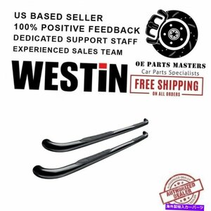 Nerf Bar ウェスティン3 00-06トヨタタンドラEシリーズラウンドナーフバー用にコーティング Westin 3Black Powder Coated For 00-06 Toy