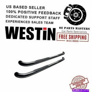 Nerf Bar ウェスティン3 04-06トヨタタンドラEシリーズラウンドナーフバー用にコーティング Westin 3Black Powder Coated For 04-06 Toy