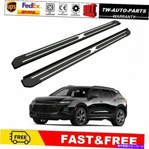 Nerf Bar 2PCSサイドステップランニングボードNERFバーフィット2019-2022シボレーシボレーブレザー 2Pcs Side Step Running Board Nerf Ba