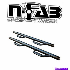 Nerf Bar n-fab 3 キャブの長さグロスブラックナーフステップ2007-2010 GMC Sierra HD Crewcab N-Fab 3 Cab Length Gloss Black Nerf St
