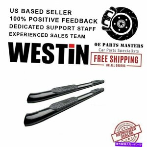 Nerf Bar ウェスティン5 07-18用ブラックパウダーコーティングトヨタツンドラプロトラックスオーバルナーフバー Westin 5Black Powder C