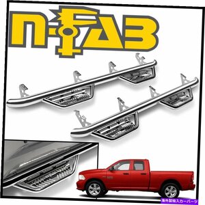 Nerf Bar n-fab nerf bars podium ssステップバーフィット2009-2018ダッジラムクルーキャブ N-FAB Nerf Bars Podium SS Step Bars fit 200