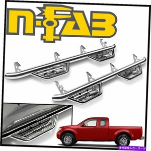 Nerf Bar n-fab nerf bars podium ssドロップステップバーフィット2005-2020日産フロンティアキングキャブ N-FAB Nerf Bars Podium SS Dro