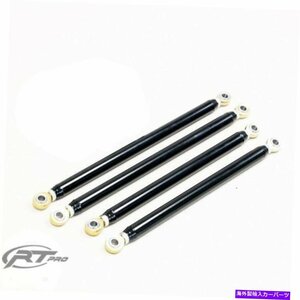 Nerf Bar RT Pro RTP5201509 2014-2016 RZR XP 1000のブラックSHD RADIUS ROD KIT RT Pro RTP5201509 Black SHD Radius Rod Kit For 2014-